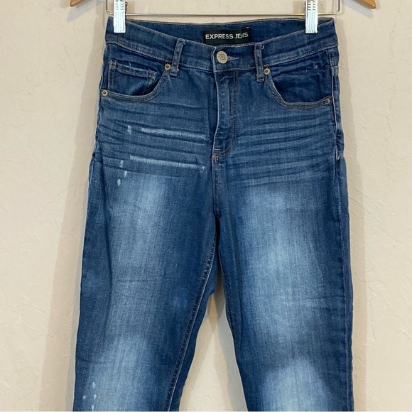 Express Ankle Legging High Rise Jeans 4 - Picture 2 of 5